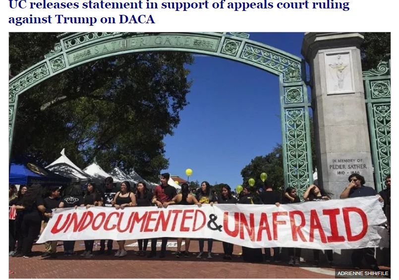 UC statement on 9th U.S. Circuit Court of Appeals decision on DACA