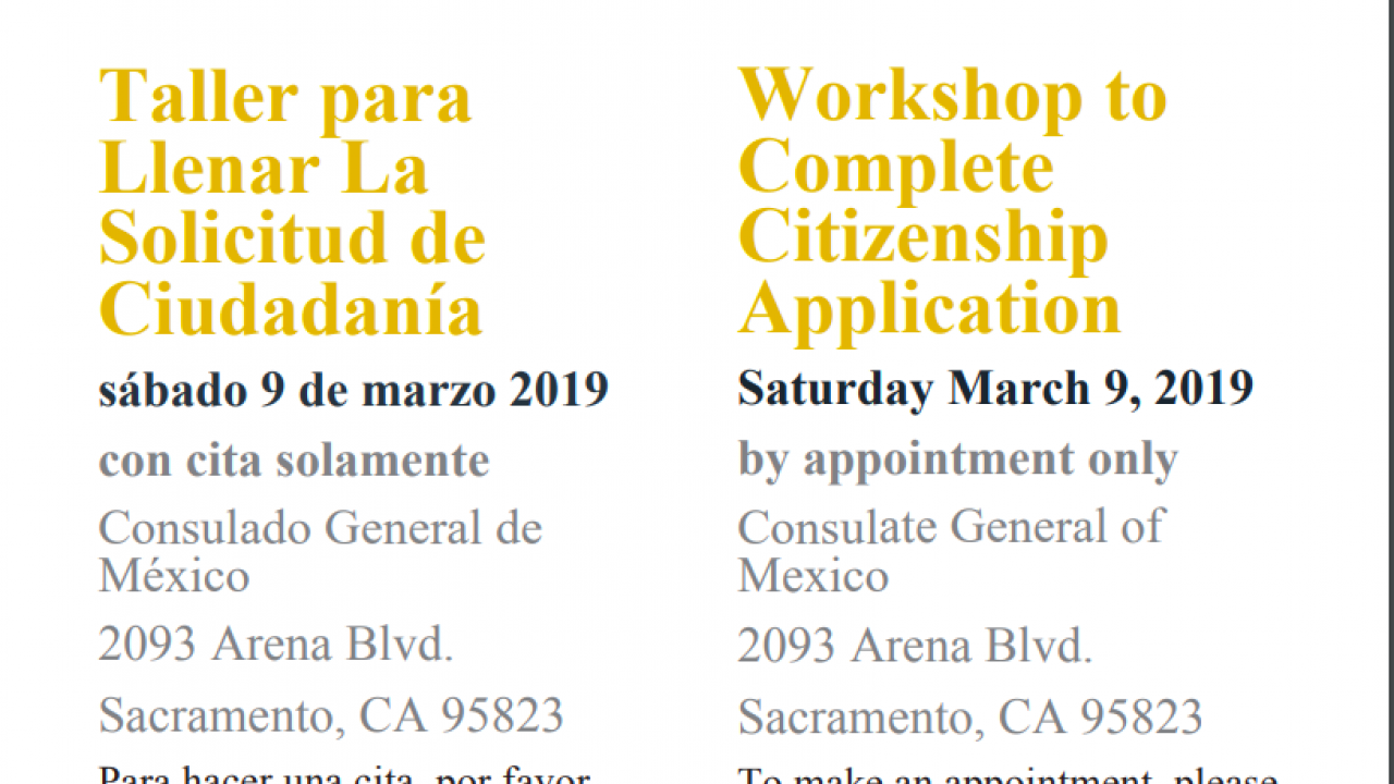 Naturalization Workshop & CRLA Foundation's Immigration Legal Services