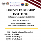 Parent Leadership Institute Flyer